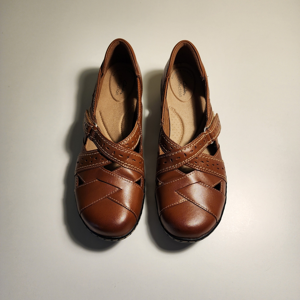 Clarks Women's Brown Leather Loafers